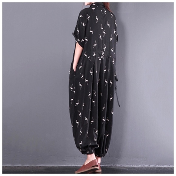 ‼️ FLASH SALE The JOLSON Baggy Flamingo Jumpsuit - Picture 3 of 6